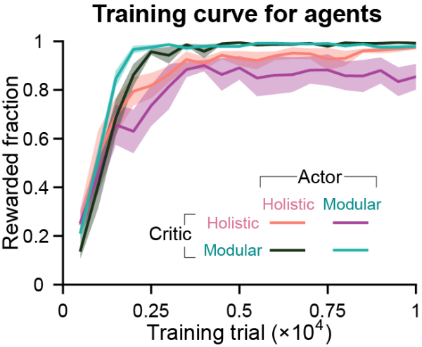 Inductive biases of neural network modularity in spatial navigation ...